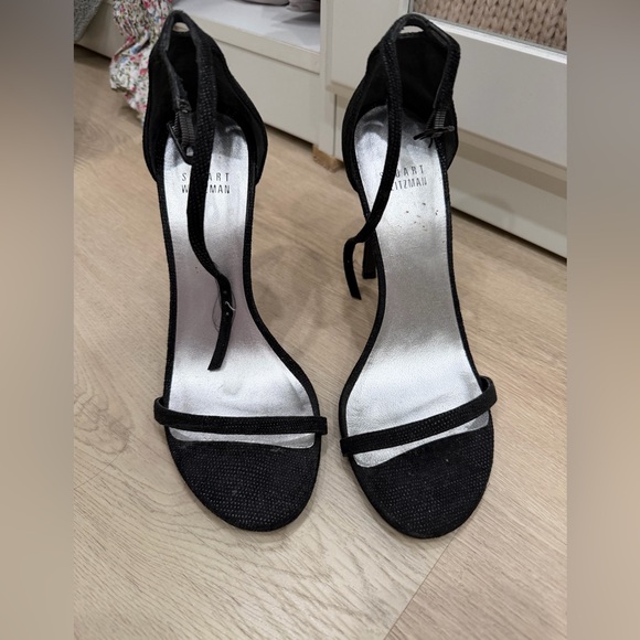Stuart Weitzman Glittering Black Heels - Picture 2 of 5